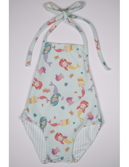 Mermaid kız bebek mayo