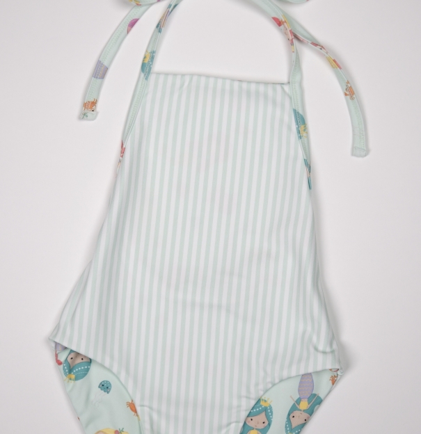 Mermaid kız bebek mayo