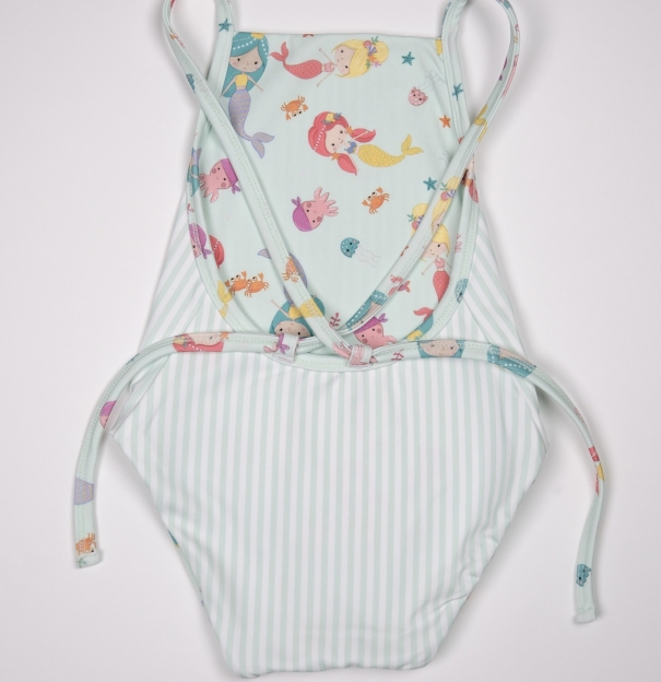 Mermaid kız bebek mayo