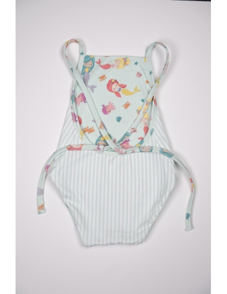 Mermaid kız bebek mayo