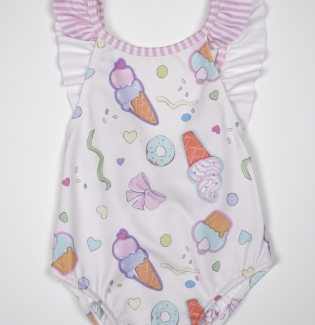 İcecream kız çocuk mayo