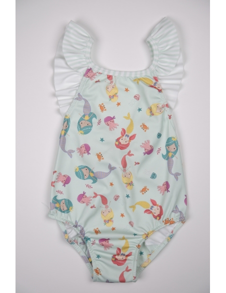 mermaid kız çocuk mayo