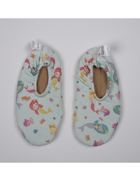 Mermaid kız deniz patiği