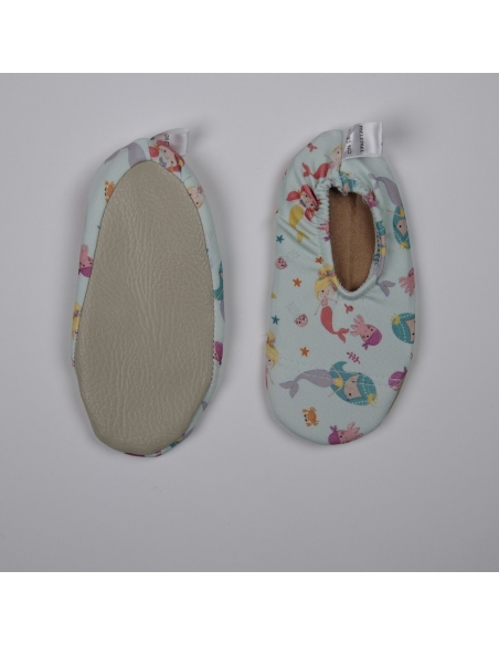 Mermaid kız deniz patiği