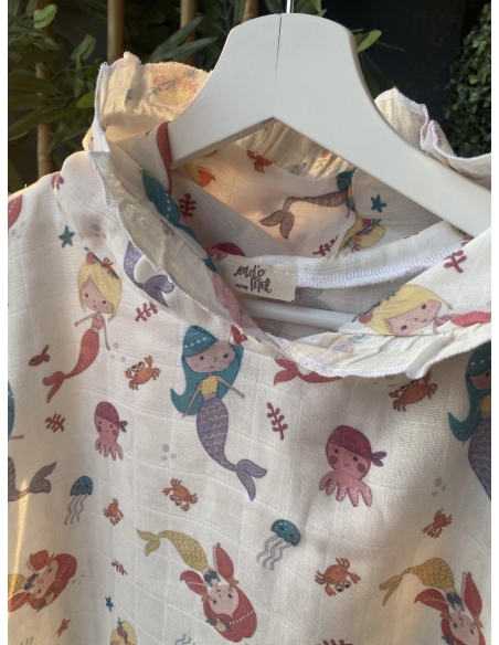 Organik bambu müslin panço